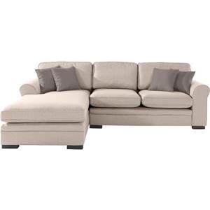 Timbers Ecksofa "Broughton", weicher Sitzkomfort, incl. 4 Zierkissen, Keder