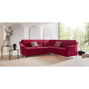 Places of Style Hoekbank Cardoso met trapezehoek voor meer zitcomfort, naar keuze ook met slaapfunctie en lade en relaxfunctie