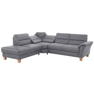 Home affaire Hoekbank Soleo comfortabel door trapezehoek met relaxfunctie, ook met slaapfunctie en bergruimte, binnenvering