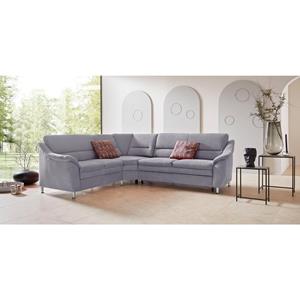 Places of Style Hoekbank Cardoso met trapezehoek voor meer zitcomfort, naar keuze ook met slaapfunctie en lade en relaxfunctie