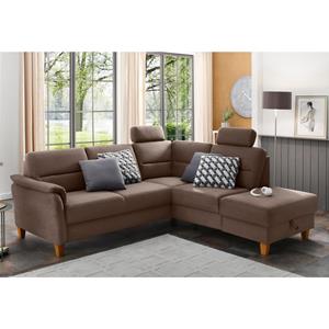 Home affaire Ecksofa »Palmera«, Federkern, wahlweise mit Bettfunktion und mit/ohne Stauraum