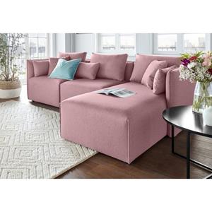 elbgestoeber Ecksofa "Elbdock", (3 St.), zusammengesetzt aus Modulen, in vielen Bezugsqualitäten und Farben