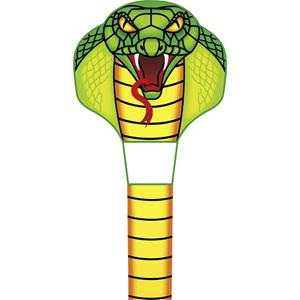 Ecoline Drachen Emerald Cobra Kite Spannweite (Details) 670mm Windstärken-Eignung 2 - 5 bft