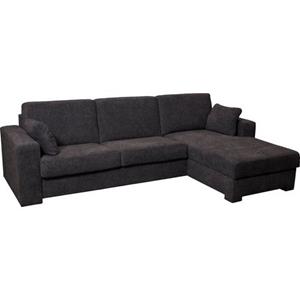 Home affaire Hoekbank Roma "M" matras hoogte 14 cm, slaapfunctie, met ondervering,