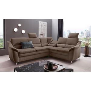 Places of Style Hoekbank Cardoso L-vorm Binnenvering, naar keuze met bed, lade, gedeeltelijk relaxfunctie