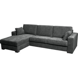 Home affaire Hoekbank Roma "M" matras hoogte 14 cm, slaapfunctie, met ondervering,