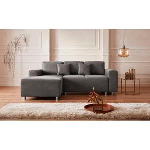 Guido Maria Kretschmer Home&Living Hoekbank Györ L-vorm, optioneel met bedfunctie en bedlade inclusief 2 sierkussens