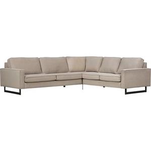 Places of Style Hoekbank Pinto Cord, fijncord, luxe-microvezel leer en chenille
