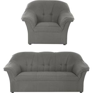DOMO collection Zithoek Pegnitz Fauteuil en 3-zits (set)