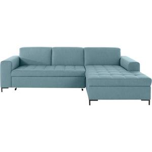 OTTO products Ecksofa "Grazzo", hochwertige Stoffe aus recyceltem Material, Steppung im Sitzbereich, wahlweise mit Bettfunktion und Bettkasten