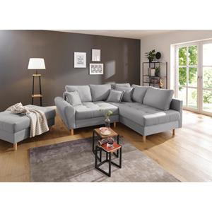 Home affaire Ecksofa "Rice", incl. Hocker, mit Federkern