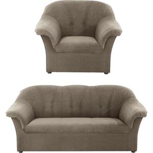 DOMO collection Zithoek Pegnitz Fauteuil en 3-zits (set)