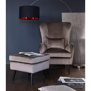 Guido Maria Kretschmer Home&Living Fauteuil Salla naar keuze met of zonder hocker, grote fauteuil: afm. bxdxh: 78x94x118 cm, overtrekstof ook in luxe-microvezel in imitatiebont-look