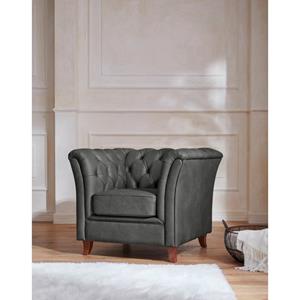 Guido Maria Kretschmer Home&Living Chesterfield-fauteuil Noblessy met echte chesterfield-capitonnage, uitstekende verwerking, fluwelige look met changerend effect