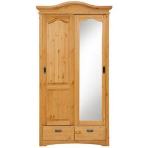 Home affaire Schuifdeurkast Konrad van massief hout