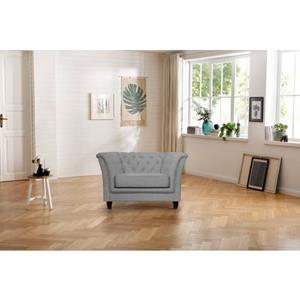Home affaire Chesterfield-fauteuil Derby past bij de bekleding derby, met sierstuds en luxueuze capitonnage