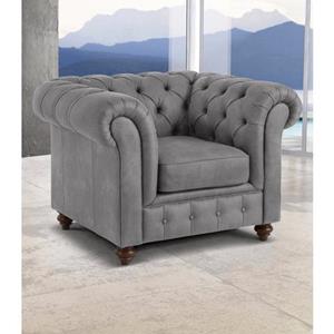 Premium collection by Home affaire Fauteuil CHESTERFIELD met knoopsluiting, ook in leer