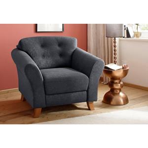 Home affaire Fauteuil Trondheim met binnenvering, capitonnage achter