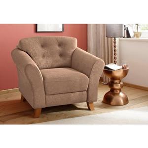 Home affaire Fauteuil Trondheim met binnenvering, capitonnage achter