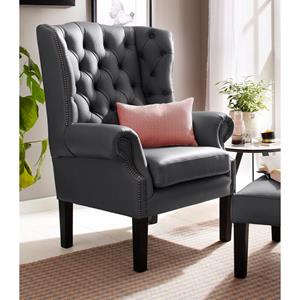 Home affaire Fauteuil BEDFORD met luxueuze capitonnage en gebogen armleuningen