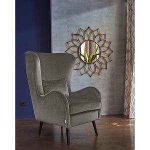 Guido Maria Kretschmer Home&Living Fauteuil Salla naar keuze met of zonder hocker, grote fauteuil: afm. bxdxh: 78x94x118 cm, overtrekstof ook in luxe-microvezel in imitatiebont-look