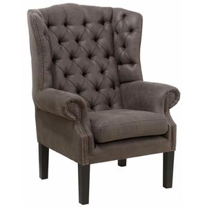Home affaire Fauteuil BEDFORD met luxueuze capitonnage en gebogen armleuningen