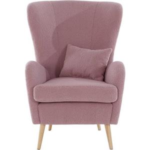 Guido Maria Kretschmer Home&Living Fauteuil Salla naar keuze met of zonder hocker, grote fauteuil: afm. bxdxh: 78x94x118 cm, overtrekstof ook in luxe-microvezel in imitatiebont-look