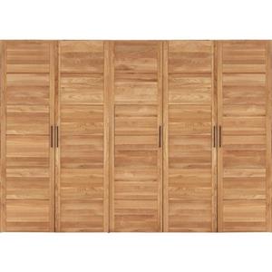 Premium collection by Home affaire Drehtürenschrank "Chamara", aus massivem Eichenholz, in unterschiedlichen Schrankbreiten erhältlich, Höhe 218 cm