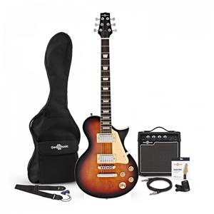 Gear4Music New Jersey Electric Guitar + Amp Pack Tobacco Sunburst