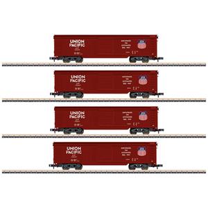 Märklin 82497 Z set van 4 boxcars van de Union Pacific