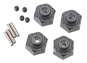 Axial 12mm Aluminum Hub (Black) (4pcs) (AX30429)