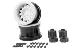 Axial 2.2 Method Beadlock Wheels - IFD Wheels - White (2pcs) (AX31365)