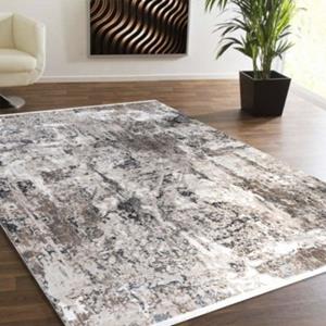 Carpetilla Designer wohnzimmer Teppich Abstrakte Musterung Modern Grau Cream Richmond grau Gr. 85 x 150