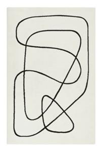 Esprit Kurzflorteppich -  Artist - 100% Polypropylen - 13mm - pflegeleicht weiß Gr. 80 x 150