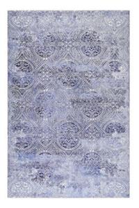 Wecon home Kurzflorteppich -  Grace - 100% Polyester - 6mm - pflegeleicht blau Gr. 60 x 110