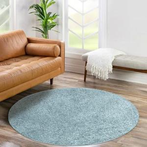 Carpet city Shaggy Hochflor Teppich - Türkis - Flauschig-Weich - Langflor Teppiche Einfarbig Wohnzimmer, Schlafzimmer türkis Gr. 80 x 150