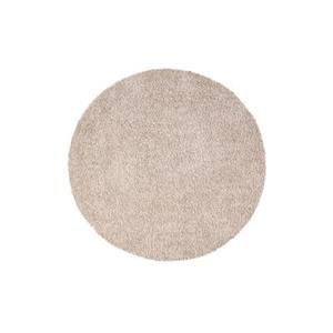 Carpet city Shaggy Hochflor Teppich - Sand-Creme - Flauschig-Weich - Langflor Teppiche Einfarbig Wohnzimmer, Schlafzimmer beige Gr. 80 x 80