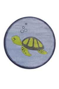Esprit Kinderteppich -  Turtle - 100% Polypropylen - 13mm - pflegeleicht blau Gr. 80 x 80
