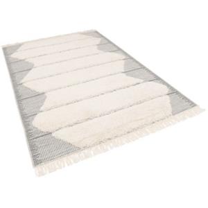 Pergamon In & Outdoor Teppich Shaggy Sylt Trend Teppiche grau Gr. 80 x 150