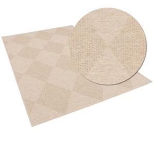 Pergamon Natur Teppich Flachgewebe Casa Rauten Teppiche beige Gr. 80 x 150