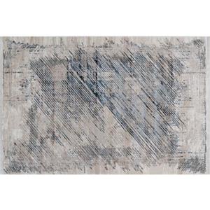 Carpetilla Designer Wohnzimmer Teppich Abstrakte Musterung Modern Cream Blau Richmond beige Gr. 85 x 150