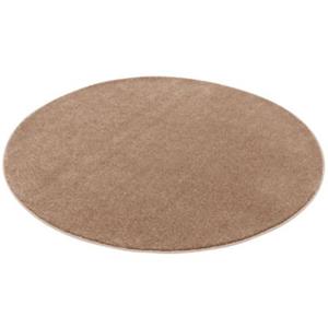 Pergamon Luxus Soft-Velours Teppich Verona Rund Teppiche taupe Gr. 120 x 120