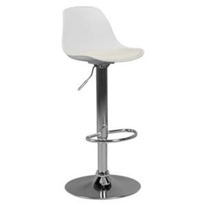 FineBuy Barhocker HAINAN 36 x 33 cm Sitzfläche weiß