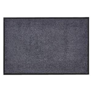 HOMCOM Fußmatte mit Gummiumrandung und rutschhemmende Rückseite anthrazit Gr. one size