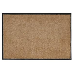 HOMCOM Fußmatte mit Gummiumrandung und rutschhemmende Rückseite beige Gr. 150