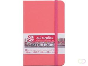 royaltalens Royal Talens Art Creation Schetsboek Coral Red - 9 x 14 cm - 140 gram