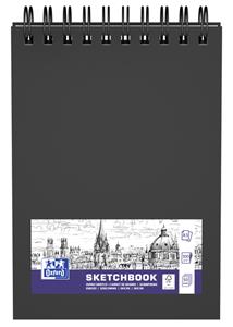 Oxford schetsboek, 50 vel, 100 g/m², ft A5, zwart