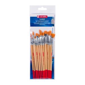 Talens Art Creation aquarelpenselen polyester assorti, set van 12 penselen