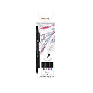 Brushstift Pentel artist SESF30C-4 blister Ã 4 stuks assorti