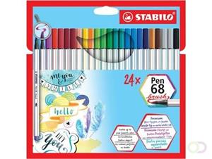 (1.51 EUR / StÃ¼ck) STABILO 24 Pen 68 brush Brush-Pens farbsortiert